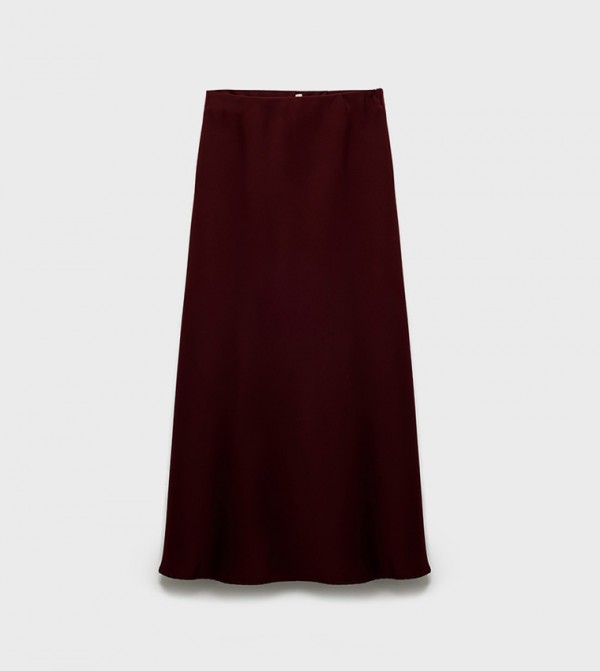 كوتون  تنانير - بورغندي Maxi Skirts