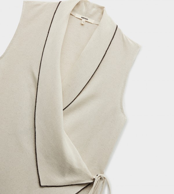 Koton Koton - Beige Sleeveless Tops