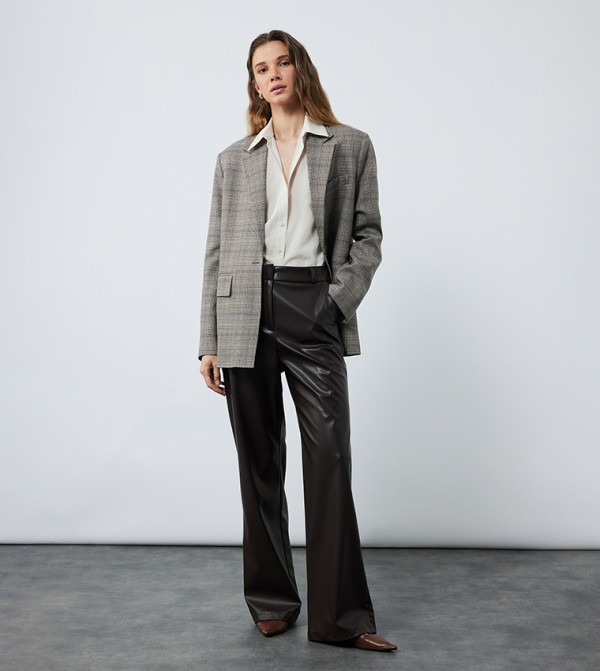 Koton  Formal Pants - Brown Formal Pants