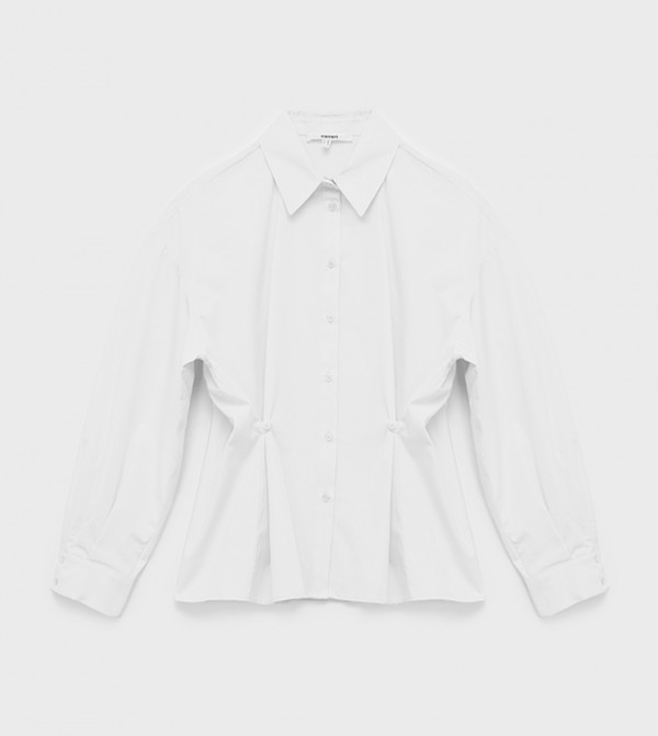 كوتون ملابس حوامل - أبيض قمصان