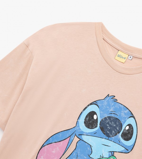 Koton Koton - Pink Short Sleeve T-Shirts