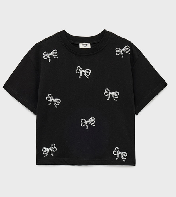 كوتون  توبات   - أسود T-shirts