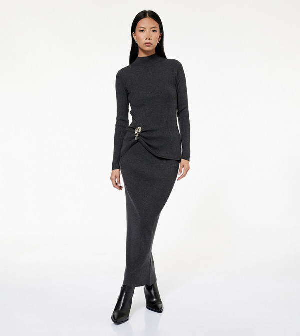 كوتون كوتون - رمادي Maxi Skirts