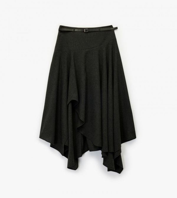 كوتون كوتون - رمادي Midi Skirts