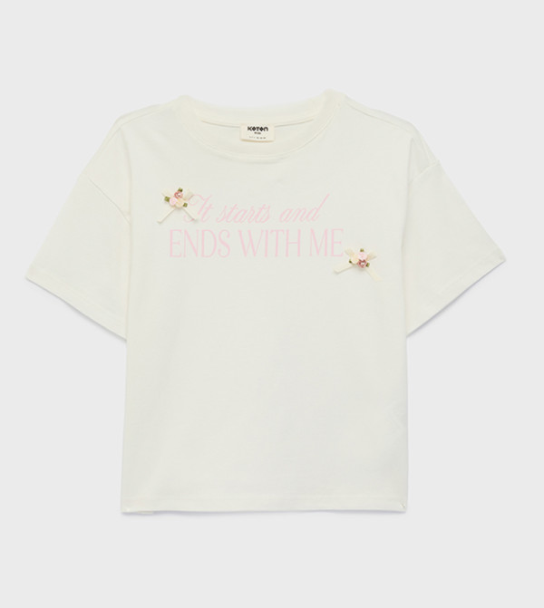 كوتون كوتون - كريمي  T-shirts