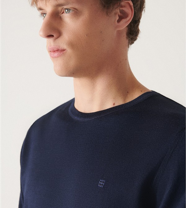 Avva  - Navy Sweatshirts
