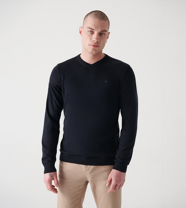 Avva  - Black Sweater