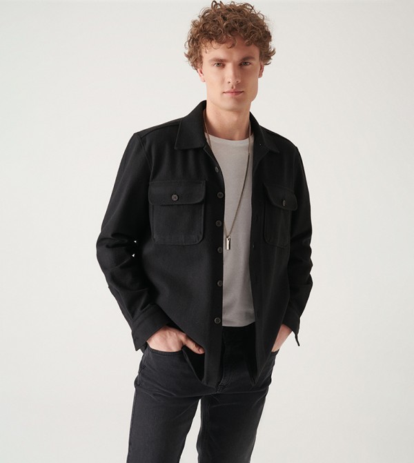Avva Avva - Black Casual Shirts