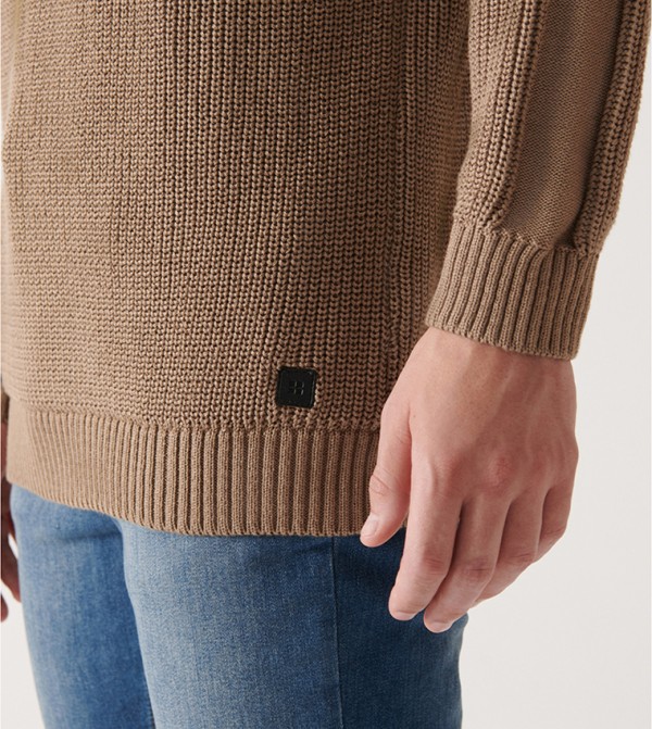 Avva - Outlet  - Brown Round Neck Sweaters