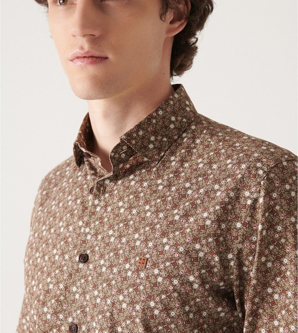 Avva - Outlet  - Brown Long Sleeves