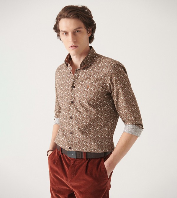 Avva - Outlet  - Brown Long Sleeves