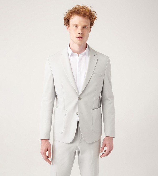 Avva  - Grey Blazer Jackets