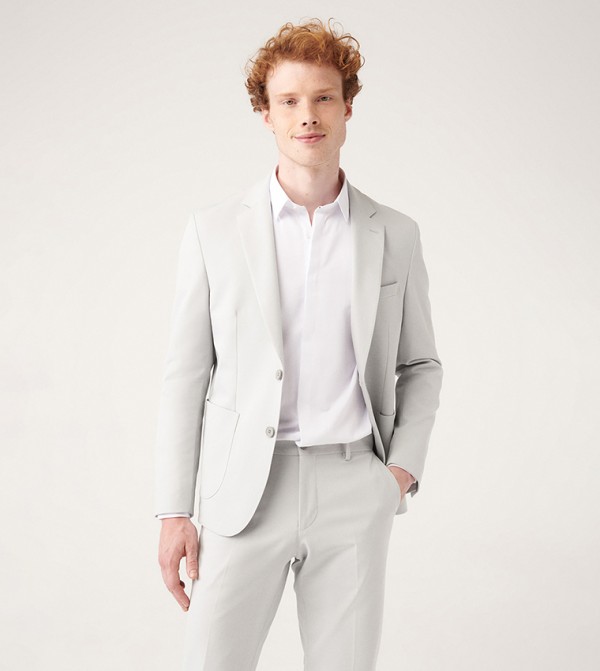 Avva  - Grey Blazer Jackets