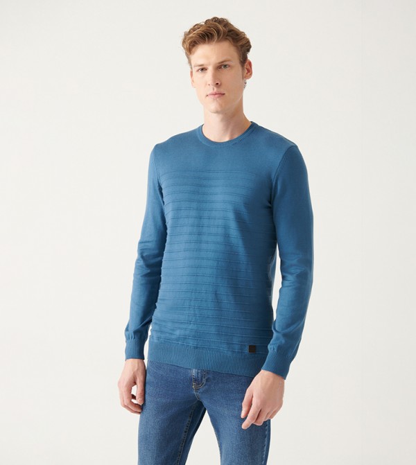 Avva - Outlet Avva - Outlet - Blue Sweaters
