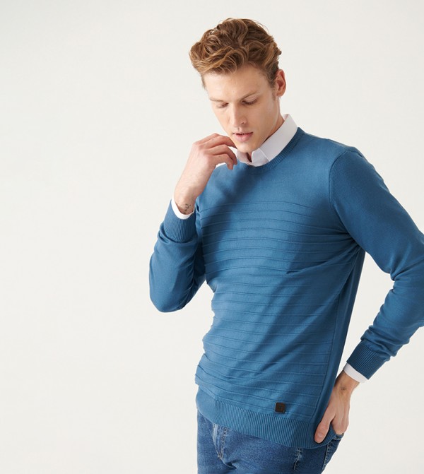 Avva - Outlet Avva - Outlet - Blue Sweaters