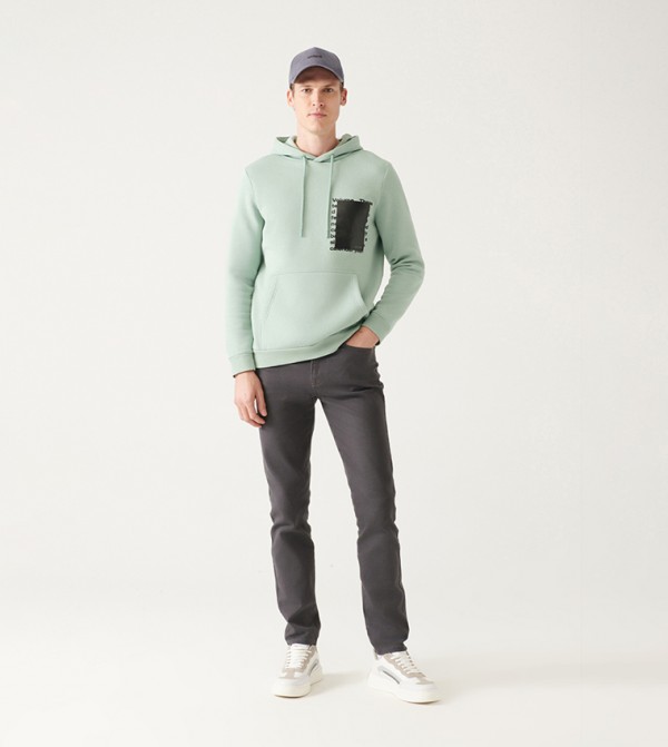 Avva Avva - Grey Casual Pants