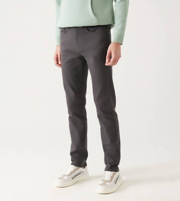 Avva Avva - Grey Casual Pants
