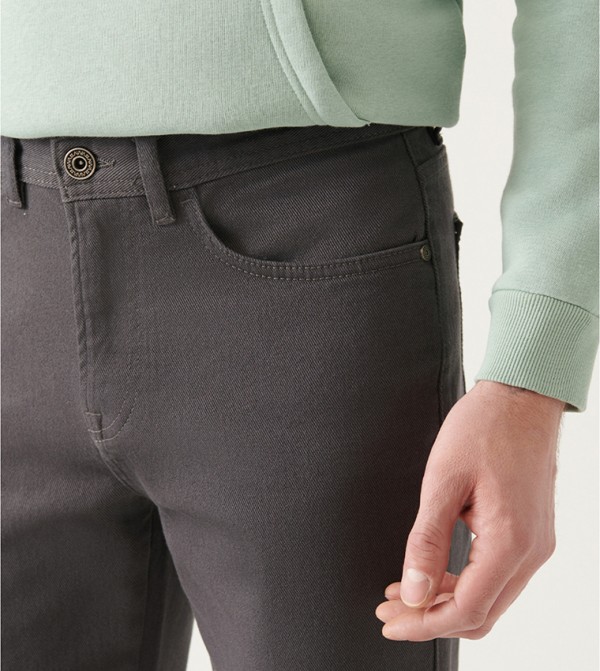Avva Avva - Grey Casual Pants
