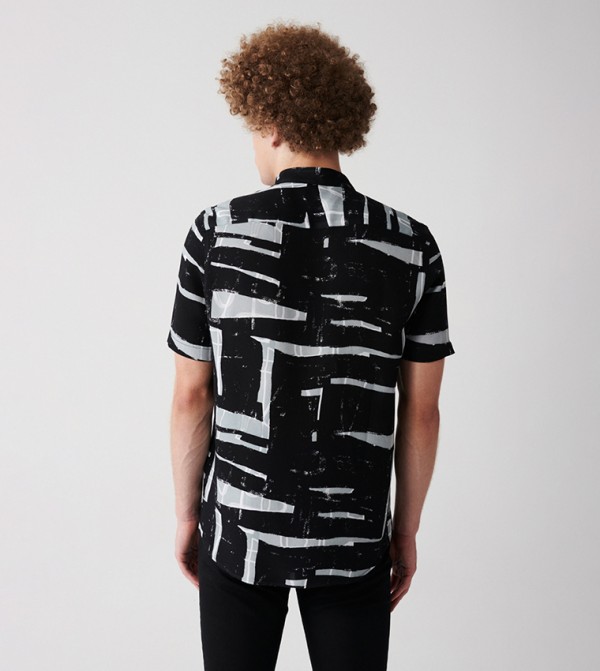 Avva Avva - Black Casual Shirts