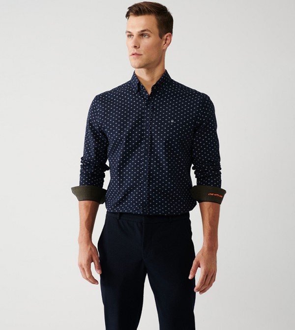 Avva  - NAVY BLUE Casual Shirts