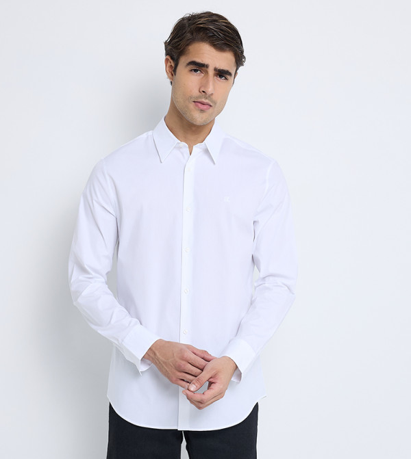 كالفين كلاين - أبيض Long Sleeves
