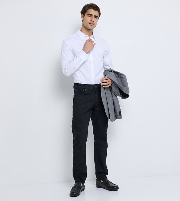 كالفين كلاين - أبيض Long Sleeves