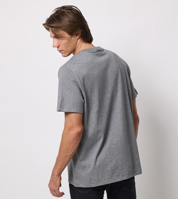 Calvin Klein Jeans Calvin Klein - Grey Round Neck T-Shirts