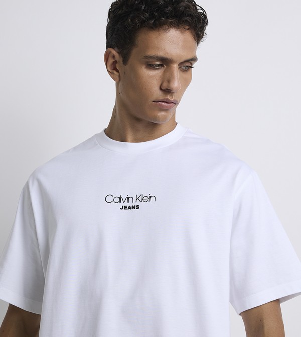 Calvin Klein Jeans Calvin Klein - White Round Neck T-Shirts