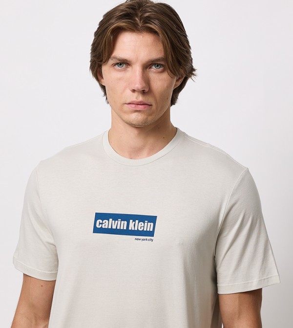 Calvin Klein Jeans Calvin Klein - Beige Casual T-Shirts