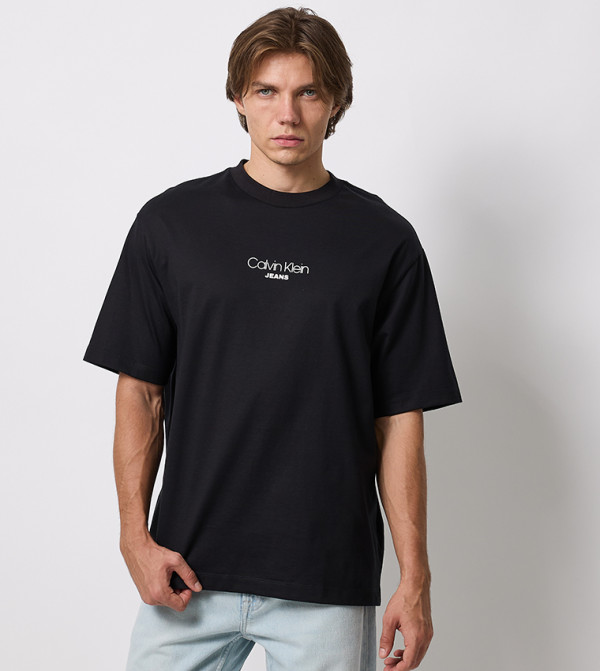 Calvin Klein Jeans Calvin Klein - Black Round Neck T-Shirts