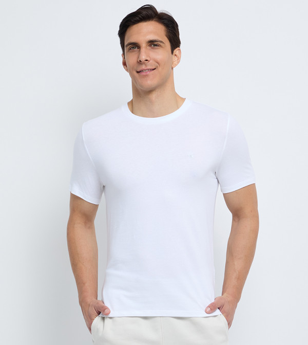Calvin Klein Calvin Klein - White Round Neck T-Shirts