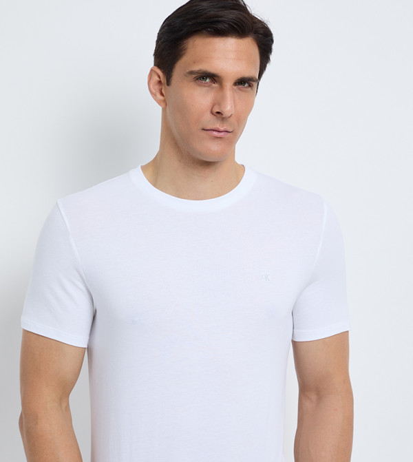 Calvin Klein Calvin Klein - White Round Neck T-Shirts