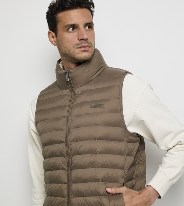 Calvin Klein Puffer Jackets - Brown Puffer Jackets