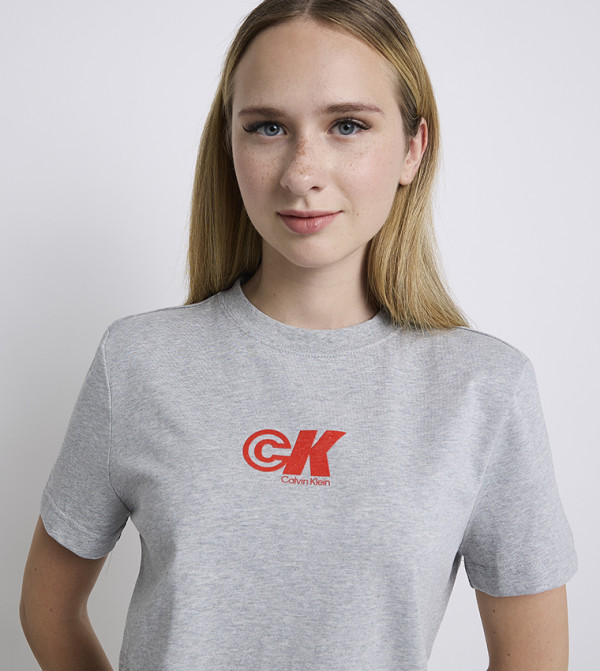 Calvin Klein Jeans Calvin Klein Jeans - Grey Short Sleeve T-Shirts