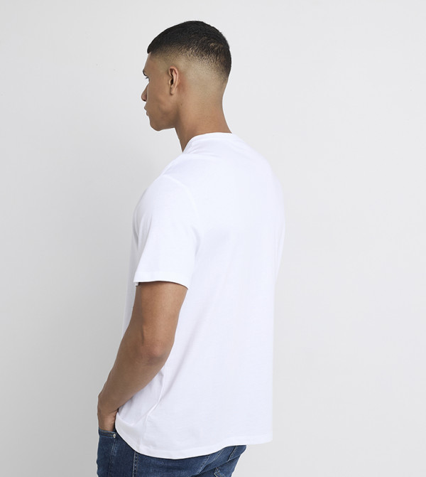 كالفين كلاين كالفين كلاين - أبيض Round Neck T-Shirts