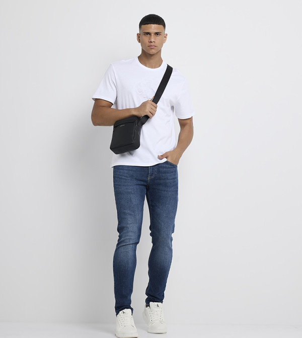 كالفين كلاين كالفين كلاين - أبيض Round Neck T-Shirts