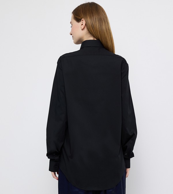 Calvin Klein  Formal Shirts - Black Long Sleeves