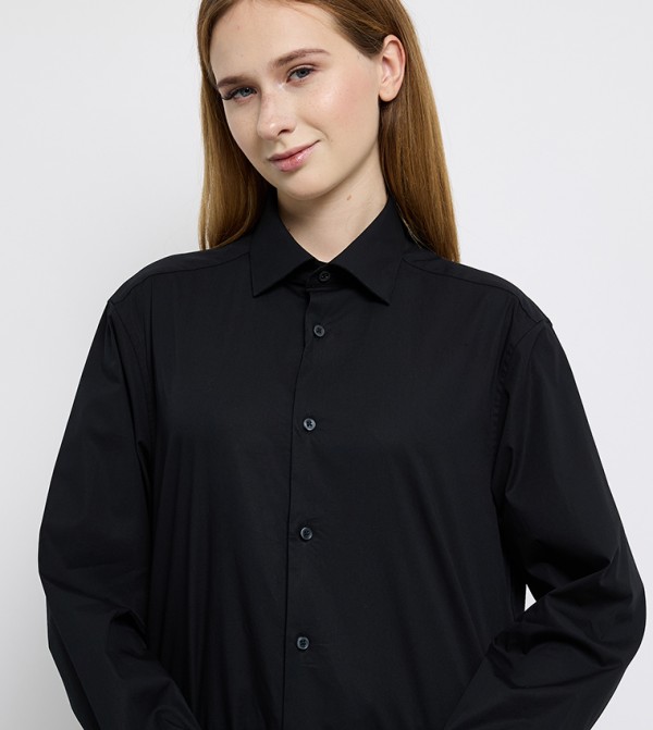 Calvin Klein  Formal Shirts - Black Long Sleeves