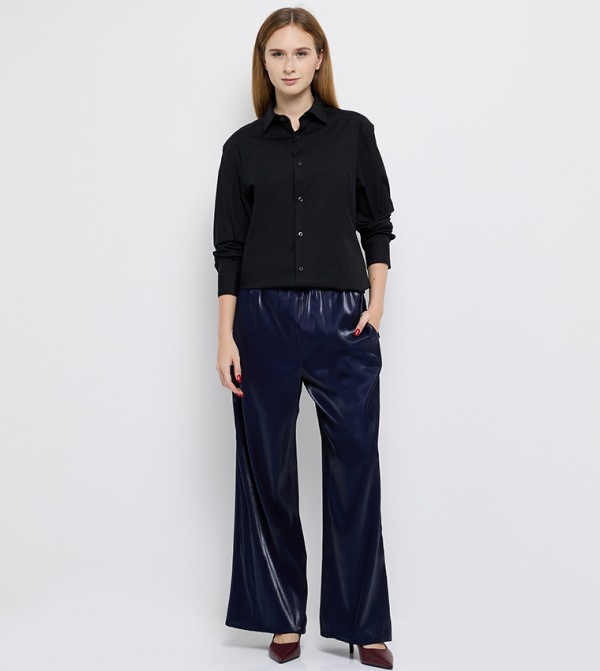 Calvin Klein  Formal Shirts - Black Long Sleeves
