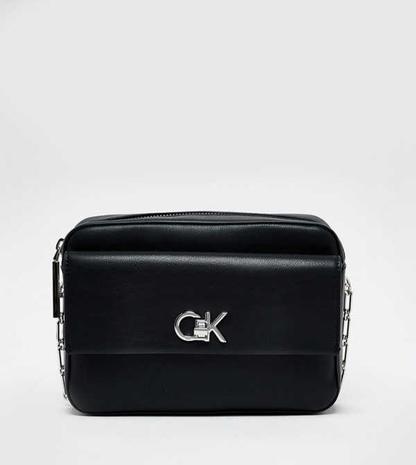كالفين كلاين  كروس  - أسود حقائب بحمالة طويلة