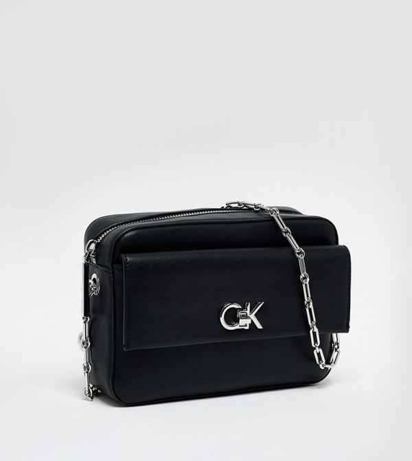 كالفين كلاين  كروس  - أسود حقائب بحمالة طويلة