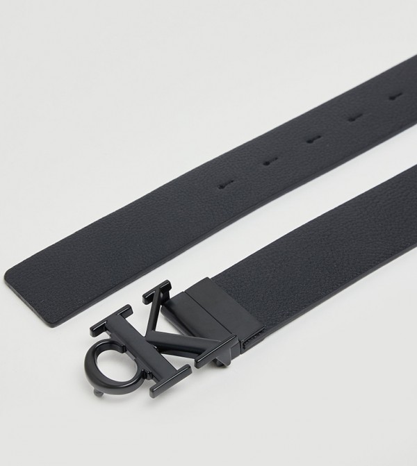 كالفين كلاين أحزمة - أسود Leather Belts