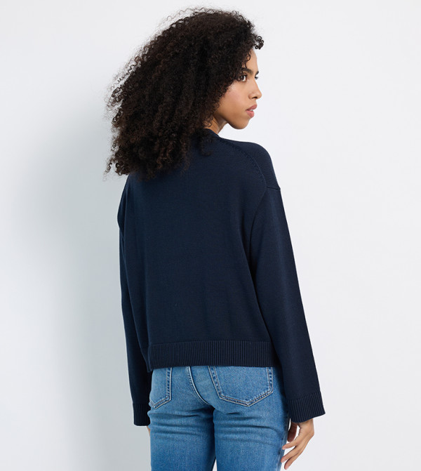 Calvin Klein Jeans  Sweaters & Cardigans - Navy Round Neck Sweaters