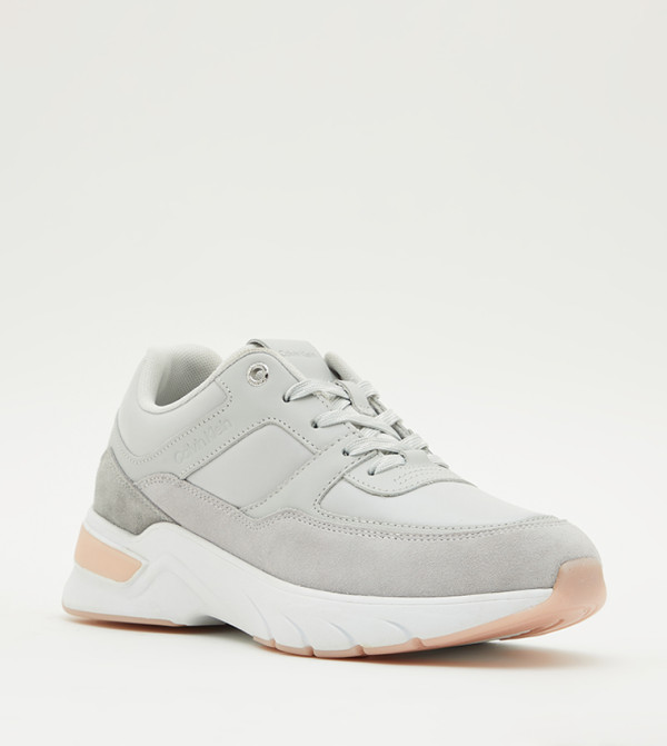 Calvin Klein  Flat Shoes - Grey Low Top