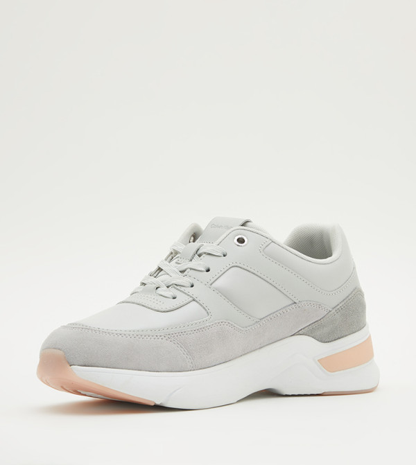 Calvin Klein  Flat Shoes - Grey Low Top