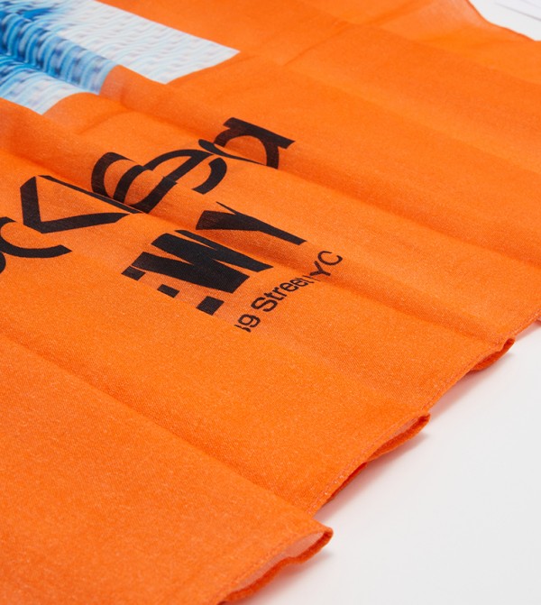 Calvin Klein  Scarves - Orange Knitted Scarves