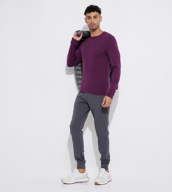 كالفين كلاين  سترات و كارديغانات  - بنفسجي  Sweater