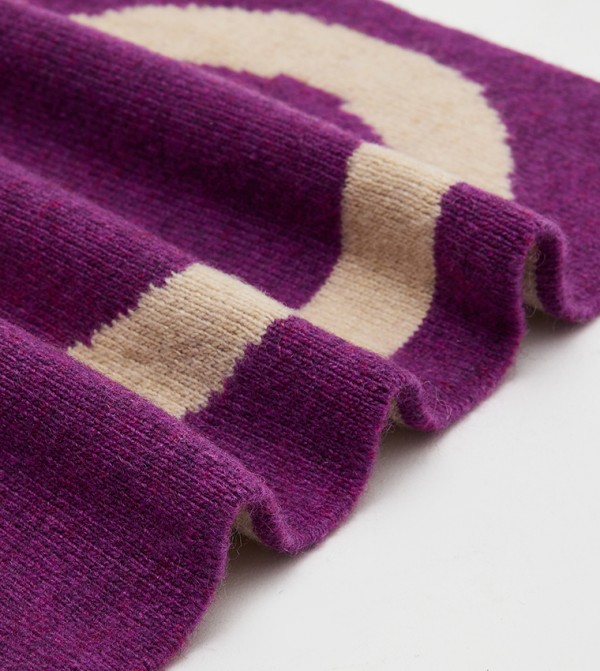 Calvin Klein  Woven Scarves - Purple Knitted Scarves