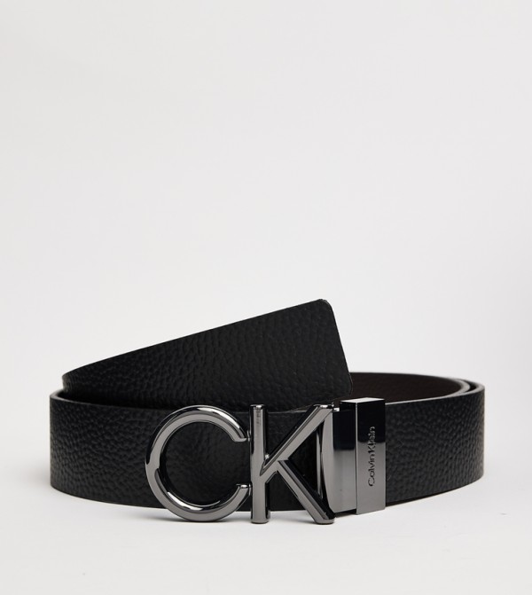 كالفين كلاين  أحزمة - أسود Leather Belts