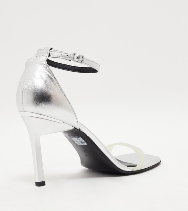 Calvin Klein  - Silver Heeled Sandals